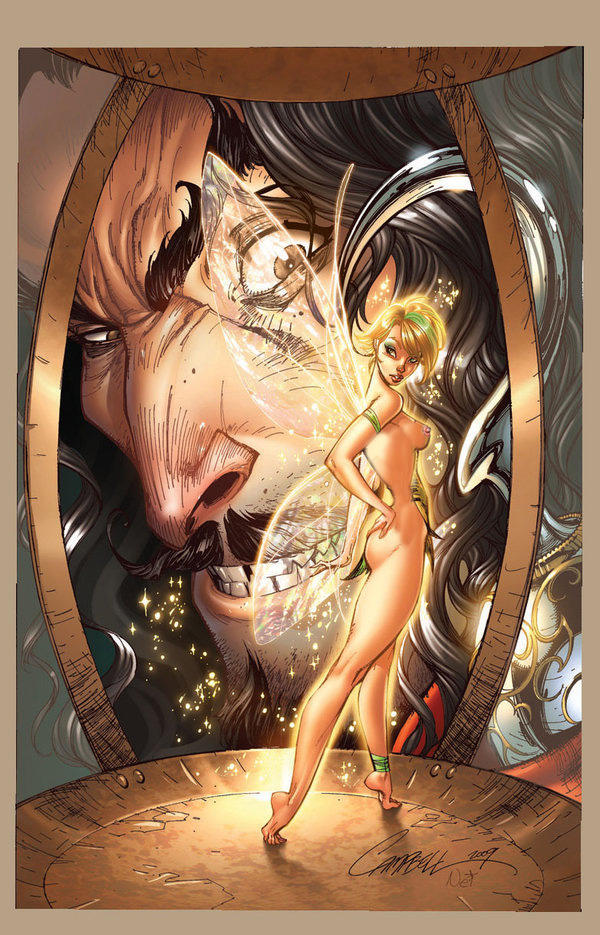 Капитан Крюк и Тинкербелл художник J Scott Campbell.jpg