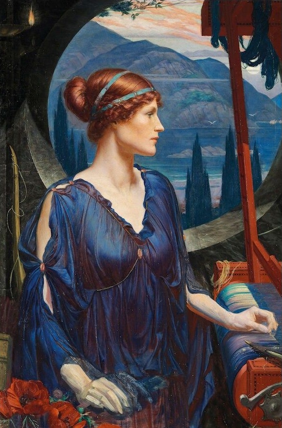 Пенелопа у ткацкого станка художник Sidney Meteyard.jpg