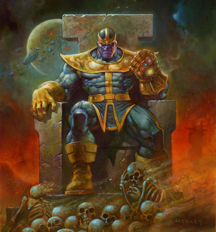 Танос на троне арт от Alex Horley.jpg