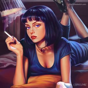 Криминальное чтиво - Миа Уоллес от Charlotte Kim.jpg