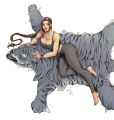 Лара Крофт на тигровой шкуре от DevilHS.jpg