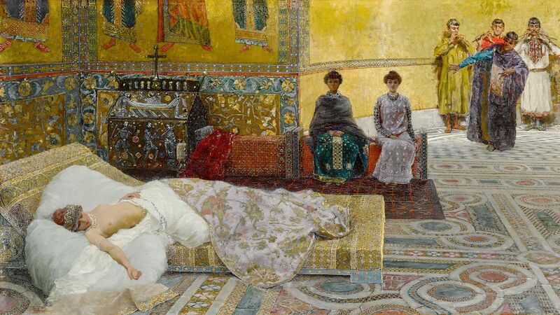Феодора художник Джузеппе де Санктис 1887 год.jpg