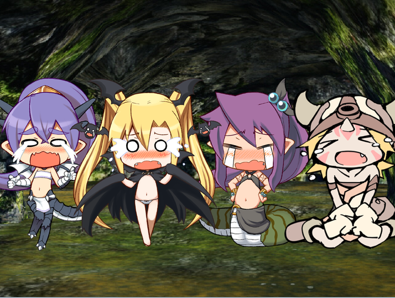 Файл:Четыре Бандита из игры Monster Girl Quest (чиби-версия).png