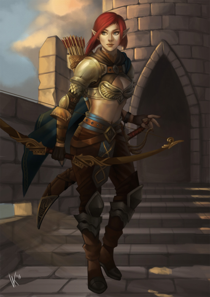 Файл:Эльфийка следопыт Pathfinder Kingmaker.png
