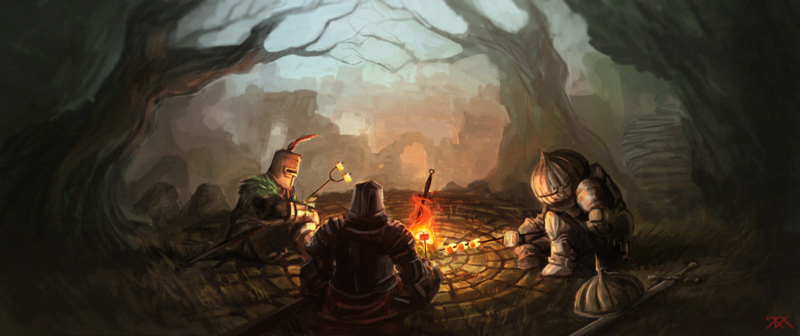 Around the bonfire by inkyh.png