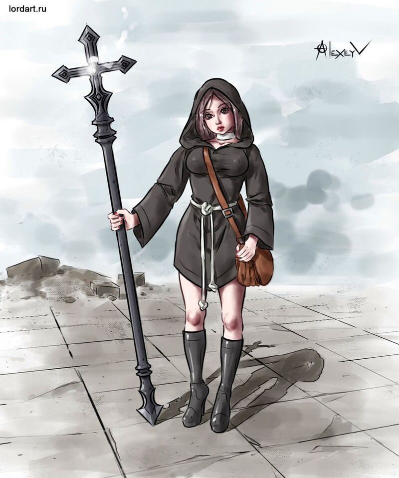 Disciples 3 послушница арт от Mr Alexey.jpg