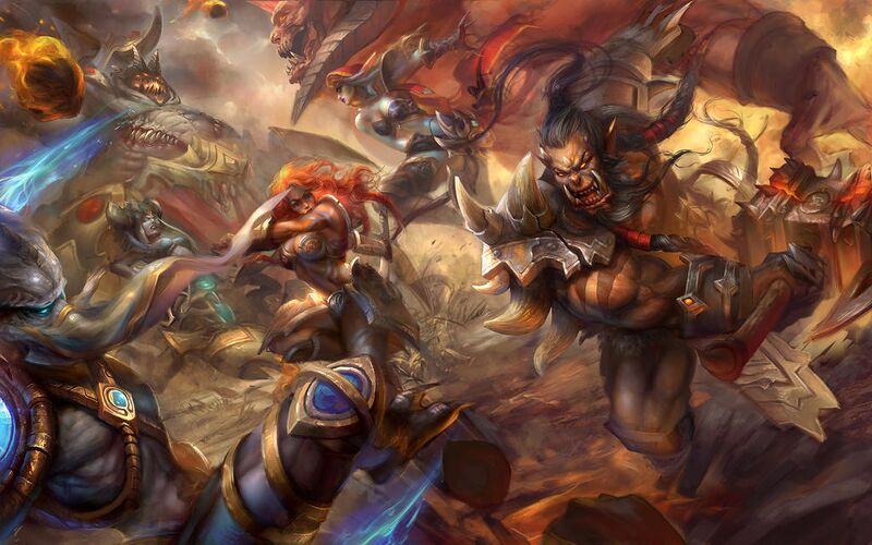 Heroes of the Storm битва художник Mad-Jill.jpg