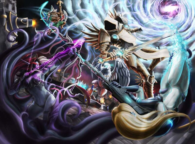 Heroes of the Storm битва художник Nuglan.jpg