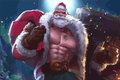 Overwatch новогодний Райнхардт открытка.png