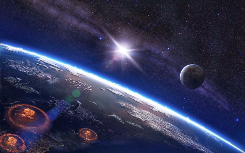 Space Nuclear war view from the Earth s orbit 018170 .jpg