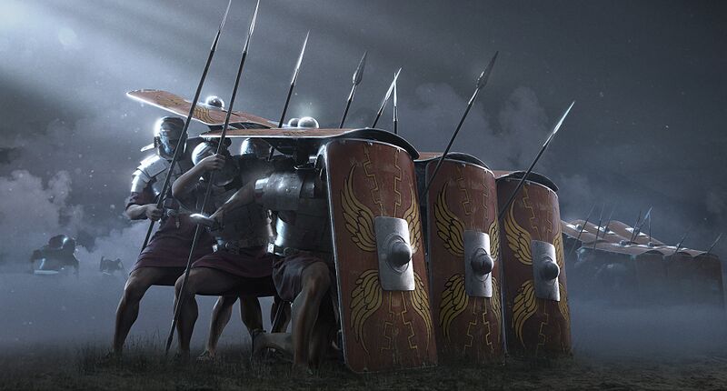 Total War Arena построение черепахой художник Aliaksei Rybnikau.jpg