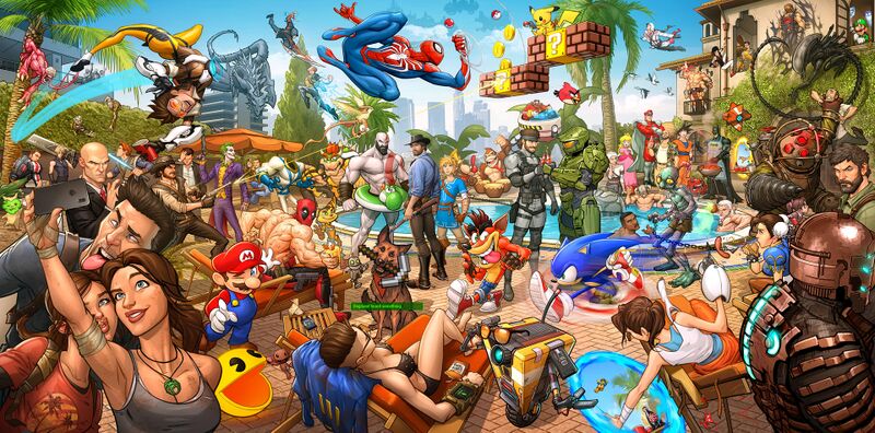 Video game legends by patrickbrown.jpg